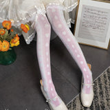 Alice Code ~ Sweet Lolita Printed Tights 120D Pantyhose by Yidhra