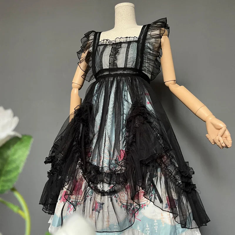 sheer black lolita dress Black Lolita Dresses | Bold and Beautiful Collection