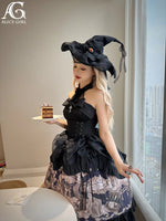 Gothic Halter Neck Dress Midi Party Dress by Alice Girl ~ Dolls' Secret