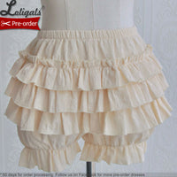 The Hunter ~ Cotton Lolita Bloomer Tiered Cosplay Shorts
