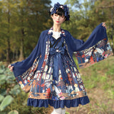 Fireworks Show ~ Kimono Style Printed Lolita JSK Dress by Magic Tea Party
