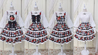 Strawberry & Plaid ~ Sweet 2021 Lolita Convertible JSK Dress by Alice Girl ~ Pre-order