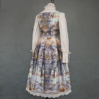 Dusk of the Gods ~ Vintage Printed Lolita JSK Dress by Miss Point ~ Custom Tailored