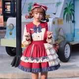 Fruit & Bear ~ Sweet Short Lolita Skirt Suspender Skirt by Yomi