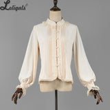 Cheerful Music ~ Vintage Long Bishop Sleeve Lolita Blouse by Strawberry Witch