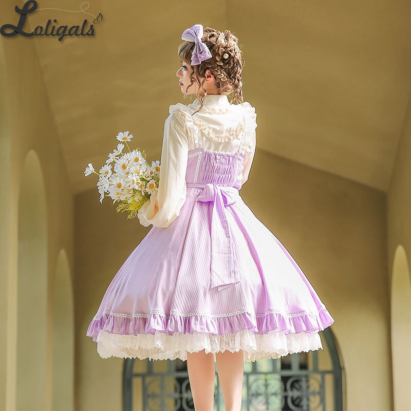 Purple Lolita Outfits Sweet Lolita Plus Size Vacation Dress Dress