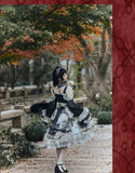 Flying White Cranes ~ Tranditional Chinese Style Cold Shoulder Lolita OP Dress by OCELOT