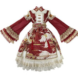 Flying White Cranes ~ Tranditional Chinese Style Cold Shoulder Lolita OP Dress by OCELOT