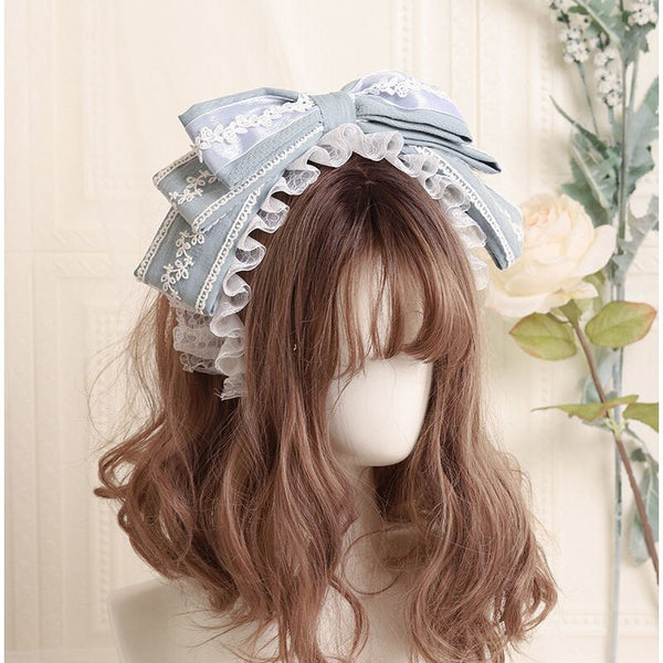 Lolita Headband Layered Bow Hairband