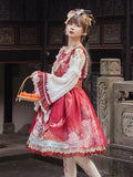 The Moonlight ~ Vintage Chinese Style Lolita Dress Cold Shoulder Dress by Yomi