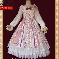 Strawberry & Plaid ~ Sweet Lolita Plaid Dress Cotton JSK Dress by Infanta ~ Pre-order