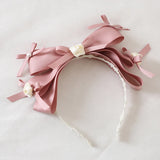 Lolita Hair Accessories Elegant Flat Hat Sweet Lace Wrist Cuffs Headband Flower Wedding Hat