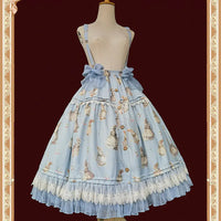 Miss Bunny ~ Sweet Printed Lolita Corset Top & Long Skirt Set by Infanta