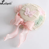 Sweet Lolita Top Hat Bow Doll Hair Clips Butterfly Rosette Punkish Hair Accessories