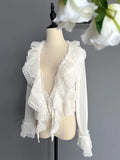 Sweet Long Sleeve Sheer Top Ruffled Lolita Shrug