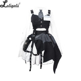 Steampunk Outfit Lolita Shirt Vest Skirt Color Blocked Costume Set by Ocelot ~ Mechanical Engineer