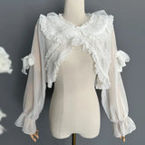 Sweet Chiffon Lolita Top Long Sleeve Sheer Shrug
