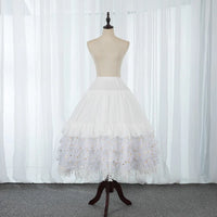 Falling Stars ~ Puffy Lolita Petticoat w. Detachable Hoops & Tassels