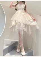 The Queen of Night ~ Sweet Lolita JSK Dress Asymmetrical Party Dress