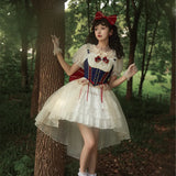 Miss Snow ~ Sweet Lolita JSK Dress Classic Corset Dress w. Big Train