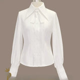 Classic Retro Lolita Shirt Elegant British Medieval Long Sleeve Men's and Women's Long Sleeve Top