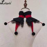 Halloween Clown Collar Loose Ruffled Circus Detachable Collar Cosplay Accessories
