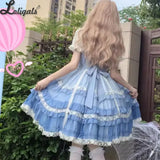 Sweet Lolita Dress Elegant Ruffled Party Dressses by Ocelot ~ Date with Summer