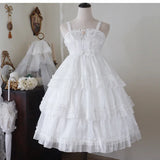 Love Organza ~ Sweet Lolita JSK Dress Tiered Party Dress