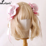 Multi-color Lolita Hair Clips Chinese Style Cheongsam Bun Head Ruffled Balls Headpiece