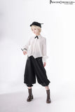 Retro Black Ouji Outfit Sweet Vest / Long Sleeve Shirt / Cropped Harem Pants by Princess Chronicles~ Secret Morning Post