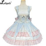 Sweet Lolita Dress Ruffled Sleeveless Circus Costume for Women ~ Star & Moon's Journey