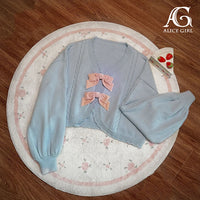 Bears Love Cookie ~  Sweet Lantern Sleeve Knitted Cardigan by Alice Girl ~ Pre-order
