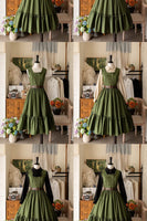 Classic Sleeveless Double Breasted Long Sweet Retro Striped Lolita Casual Party JSK Dresses ~ Little Manor
