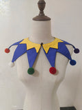 Colorful Clown Collar Halloween Detachable Collar Circus Cosplay Accessories