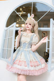 Sweet Lolita Dress Ruffled Sleeveless Circus Costume for Women ~ Star & Moon's Journey