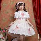 Blooming Lotus ~  Chinese Style Lolita OP Dress Casual Short Dress by Yomi