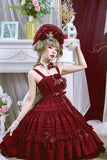 Rose Girl ~ Classic Lolita JSK Button Dress by Dawn and Morning Dew