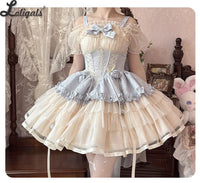 Sweet Lolita JSK Dress Mini Cute Corset Ballet Dress ~ Dance of Time