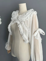 Sweet Chiffon Lolita Top Long Sleeve Sheer Shrug