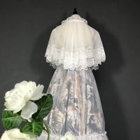 Sweet Lolita Lace Top Mesh Poncho Cover Up
