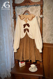 Bears Love Cookie ~  Sweet Lantern Sleeve Knitted Cardigan by Alice Girl ~ Pre-order