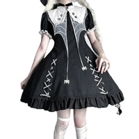 Spider Girl ~ Gothic Short Sleeve Lolita Dress Halloween Costume