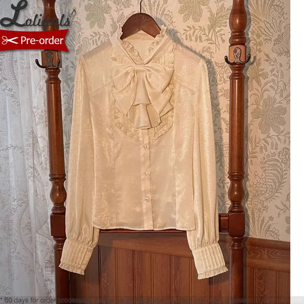 Detective School ~ Vintage Long Sleeve Lolita Blouse by Alice Girl ~ Pre-order