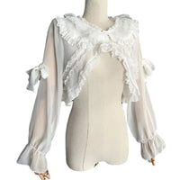 Sweet Chiffon Lolita Top Long Sleeve Sheer Shrug
