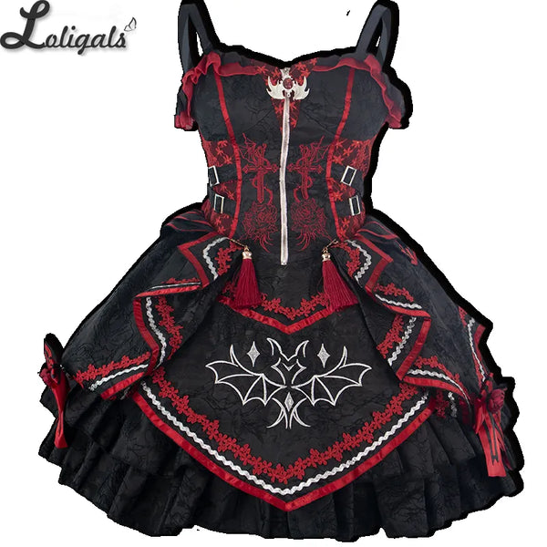 Bat Night ~ Gothic Lolita JSK Dress Halloween Costume by Ocelot