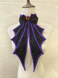 Gothic Bat Wings Jabot Collar Lolita Halloween Bow Tie Cosplay Neck Accessories