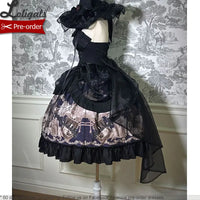 Gothic Halter Neck Dress Midi Party Dress by Alice Girl ~ Dolls' Secret