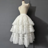Gorgeous Lolita Underskirt Fluffy Tutu Skirt with Layered Ruffles
