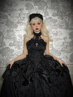 Dolls' Secret ~ Gothic Halter Neck Dress High Low Party Dress by Alice Girl ~ Pre-order