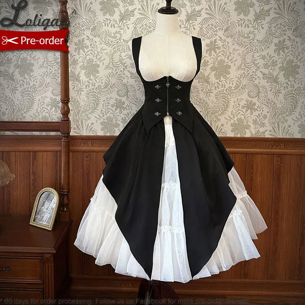 Detective Alice ~ Cool Lolita Underbust Waist Curtain by Alice Girl ~ Pre-order